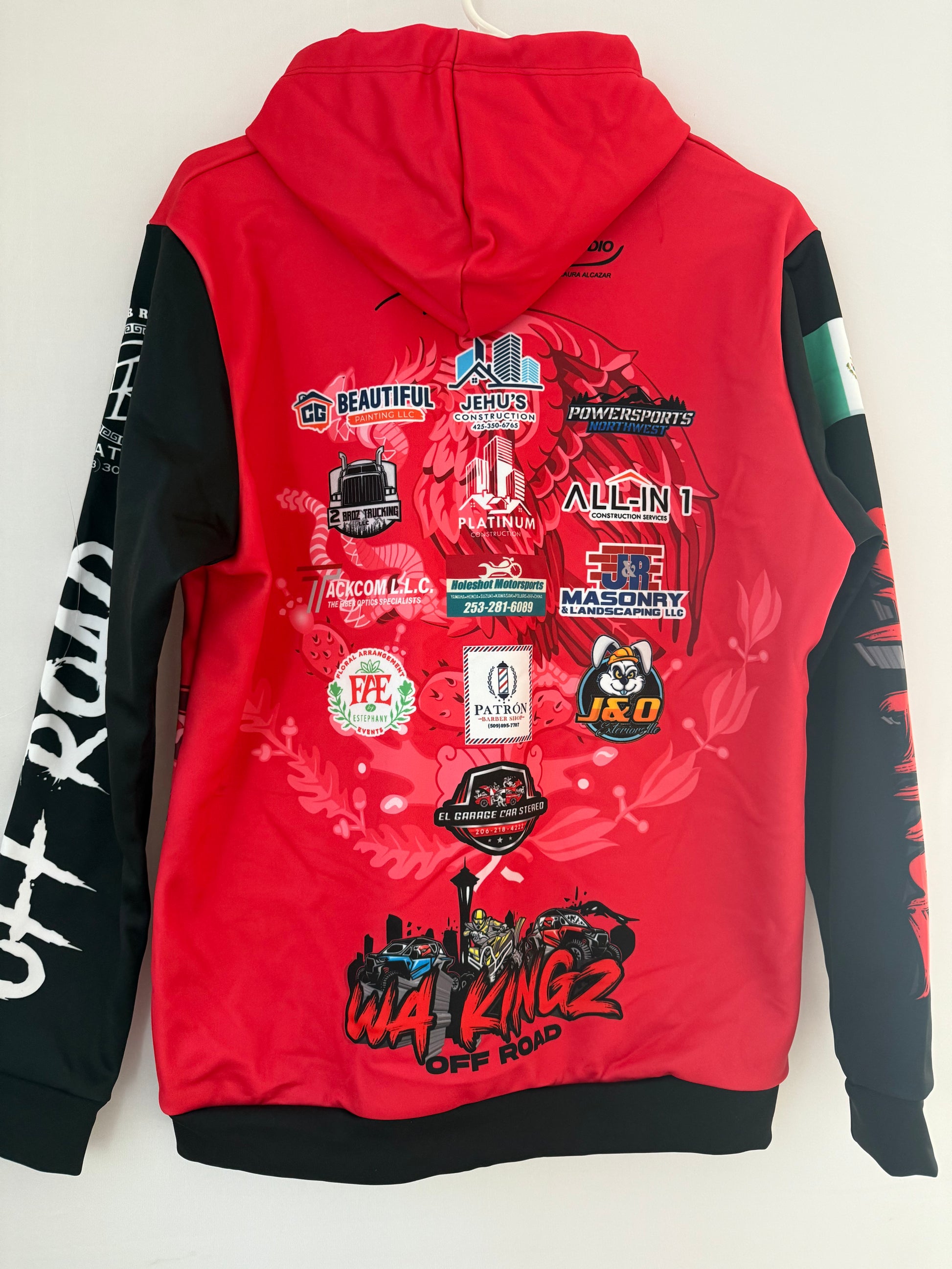 Hot pink WA Kingz hoodie- off-road gear
