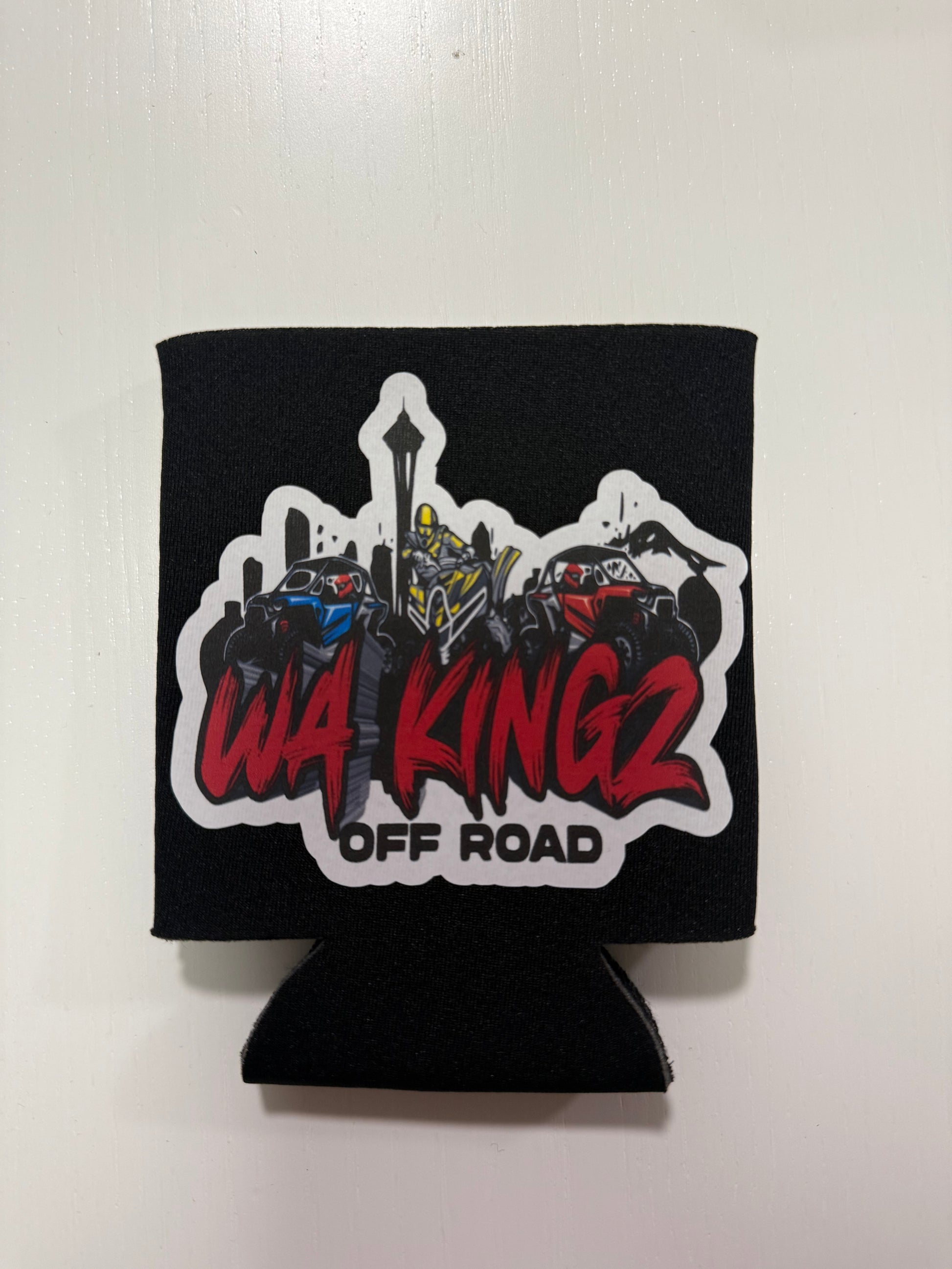 WA Kingz logo can koozie sleeve