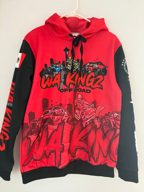 Hot pink WA Kingz hoodie- off-road gear